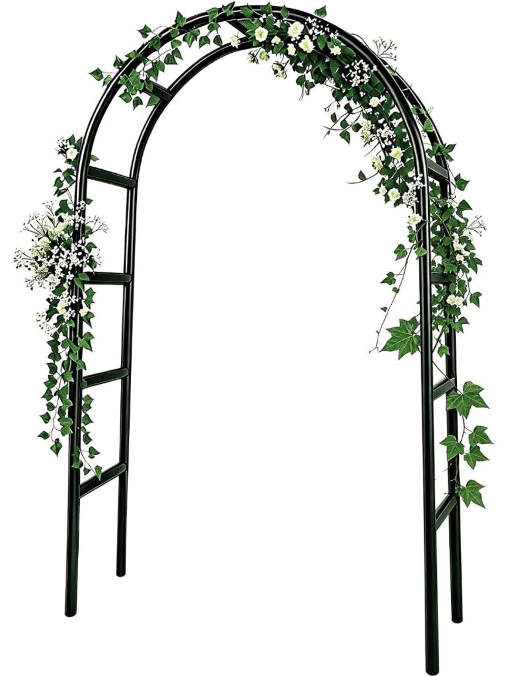 New 7.8ft Garden Arch, Metal Trellis for Climbing Plants Outdoor